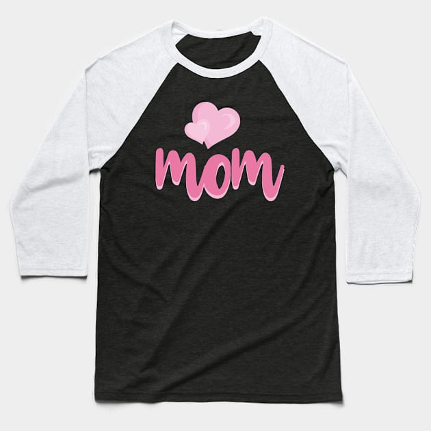 Mom Love Baseball T-Shirt by Polahcrea